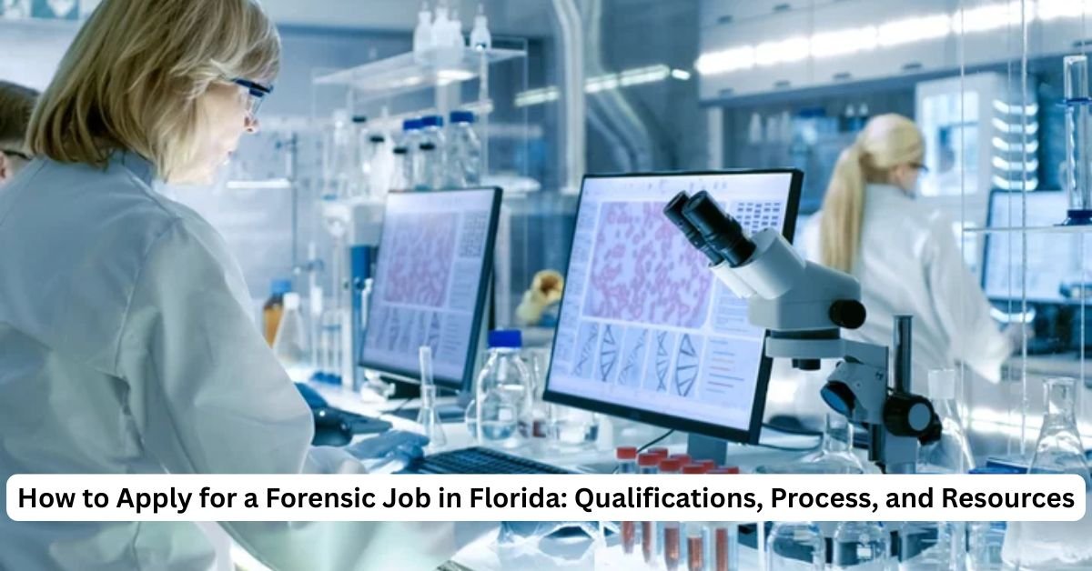 how to apply forensic job in florida